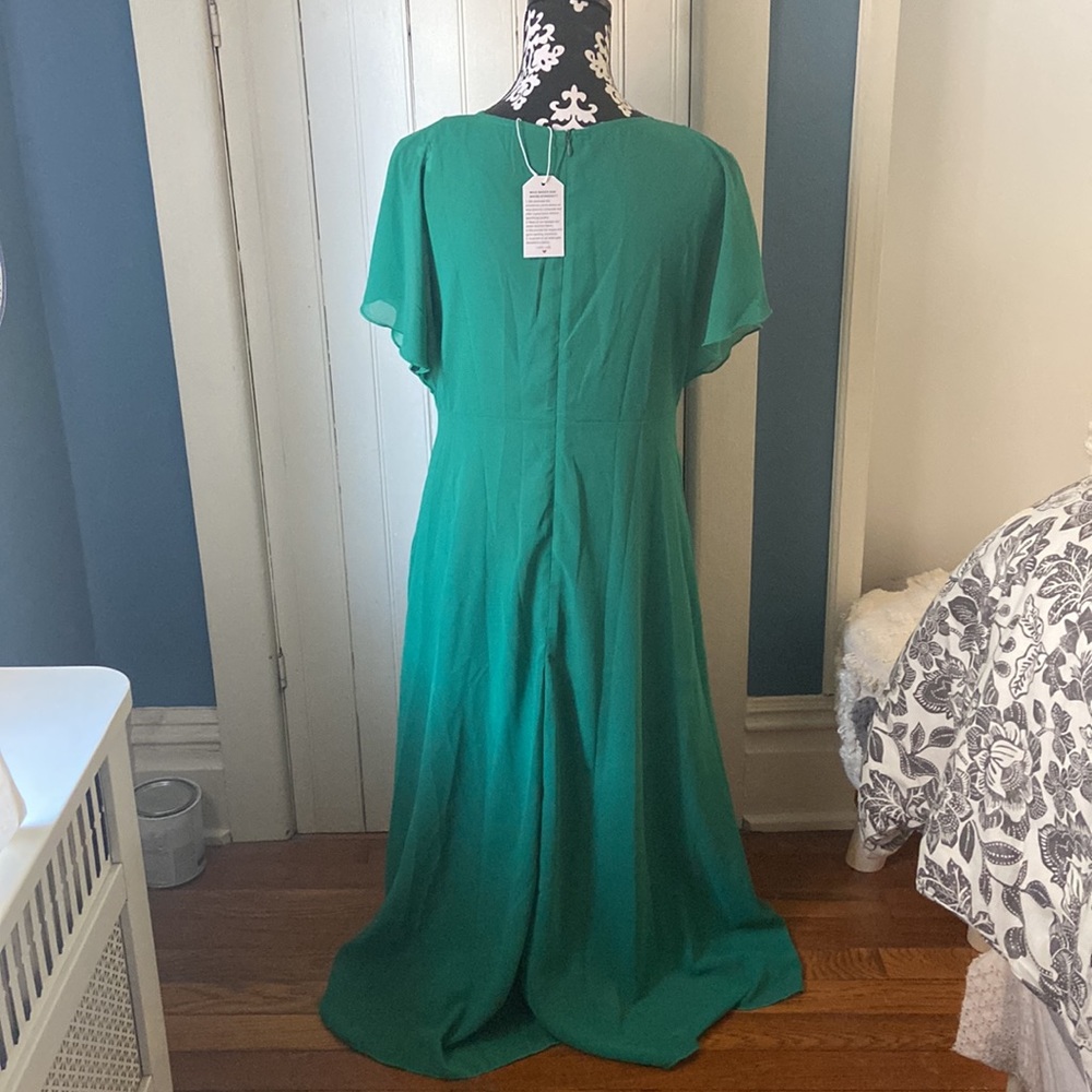 Green formal Dress size L - Picture 4 of 9